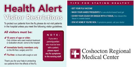 Coshocton Regional Medical Center Updates Visitor Restrictions